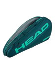 Head Tennis Racket Bag Tour Racquet Bag S (Racket Bag, 1 Main Compartment) 2026 Green 3-Pack